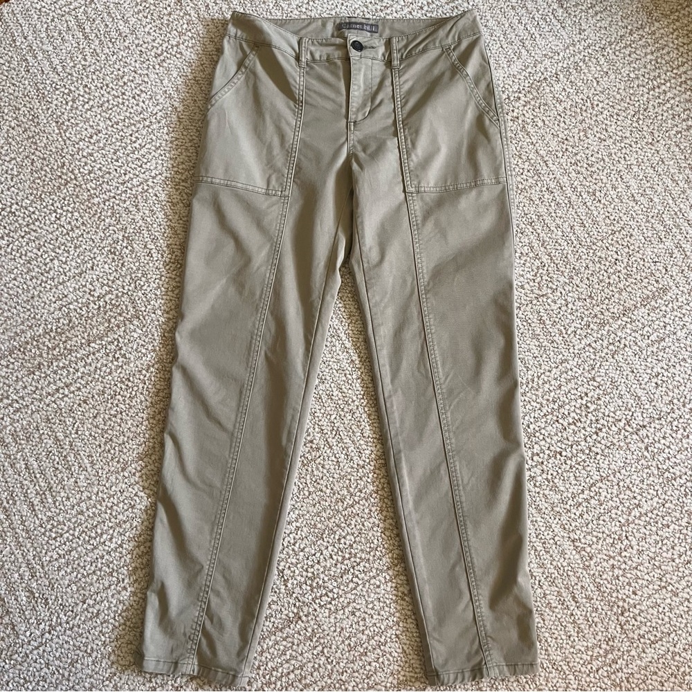 Garnet Hill Organic Cotton Chino Utility Ankle | Size 2